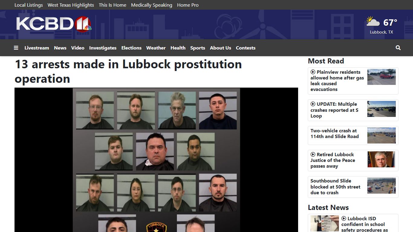 13 arrests made in Lubbock prostitution operation - KCBD